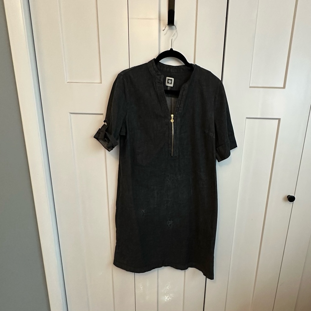 Anne Klein Charcoal Mini Dress